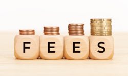 Fees word on Wooden blocks